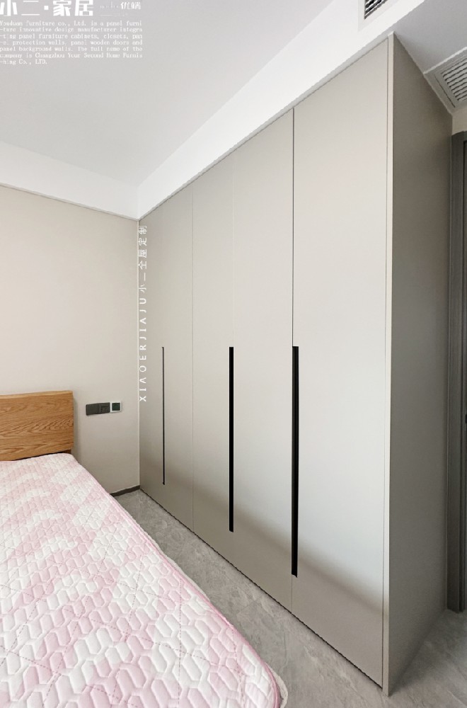 【小二家居5201 全屋定制】溧陽(yáng)青峰仙居 現(xiàn)代簡(jiǎn)約-櫥柜衣柜定制家具 生產(chǎn)流程跟進(jìn)