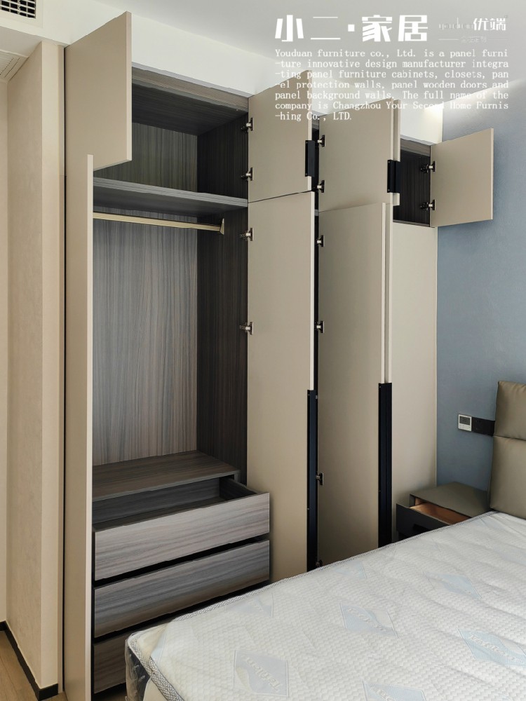 【小二家居2155 全屋定制】江陰馮溪花苑 現(xiàn)代簡(jiǎn)約-櫥柜衣柜定制家具